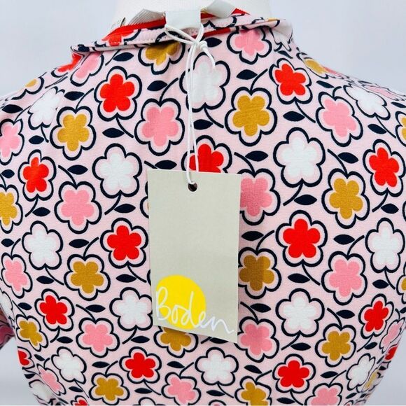 NWT Boden Joanna Cap Sleeve Wrap Floral Dress Size 14 L - Picture 6 of 9